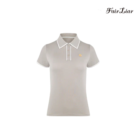 T-SHIRT FAIRLIAR [FL SIGNATURE] FL Y-COLLAR TSHIRT FS2TS03F BEIGE