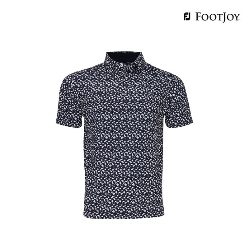 T-SHIRT FOOTJOY DS BEACH PRINT LSL AF 82278 NV/WT