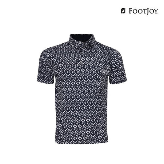 T-SHIRT FOOTJOY DS BEACH PRINT LSL AF 82278 NV/WT
