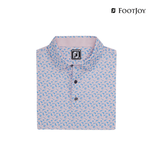 T-SHIRT FOOTJOY DS BEACH PRINT LSL AF 82282 PK/BL