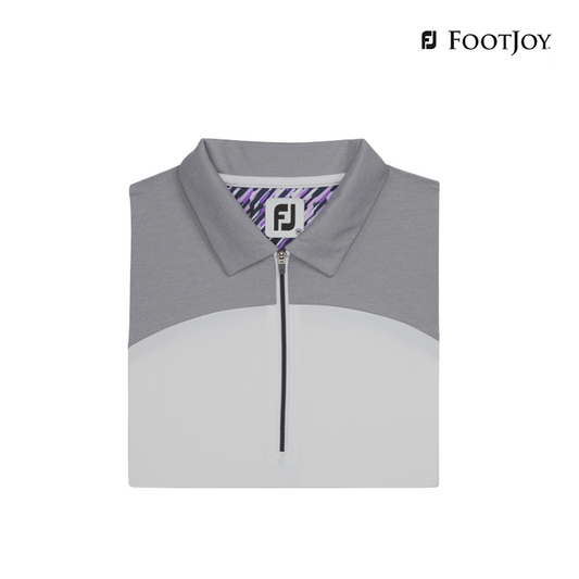 T-SHIRT FOOTJOY DS CAPSLV COL BLOC WM 82309 GY/WT