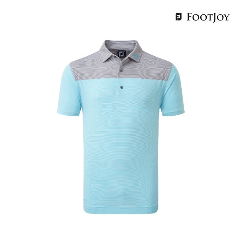 T-SHIRT FOOTJOY DS EOE BLOC LSL AF 82227 WT/MBL/LVA