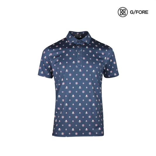 T-SHIRT GFORE S23 3D ICON LOGO POLO G4MA23K065 TWILIGHT