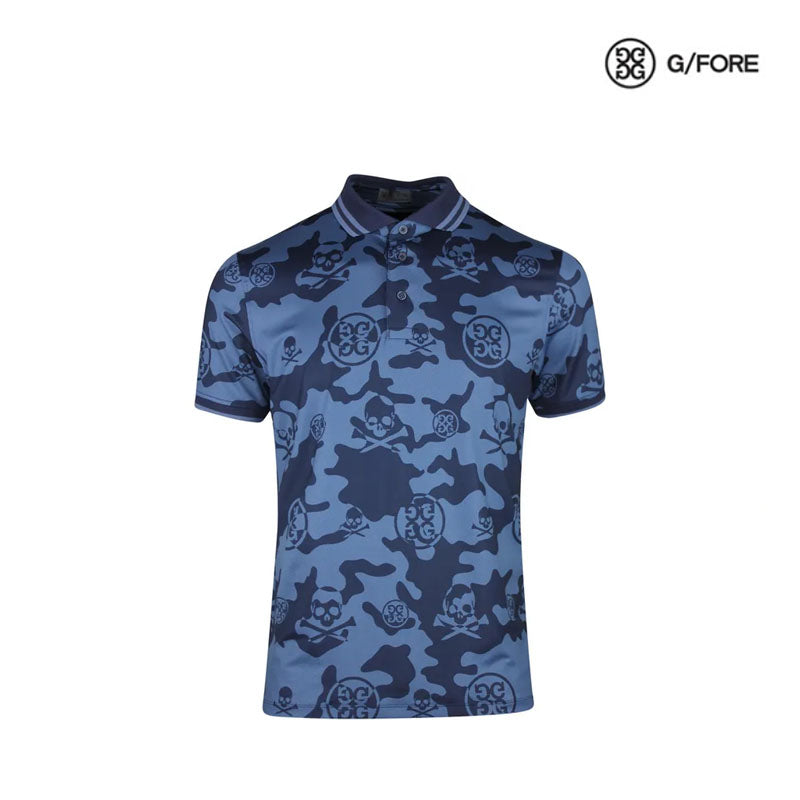 T-SHIRT GFORE S23 TONAL CAMO JRSY POLO G4MS23K066 TWILIGHT