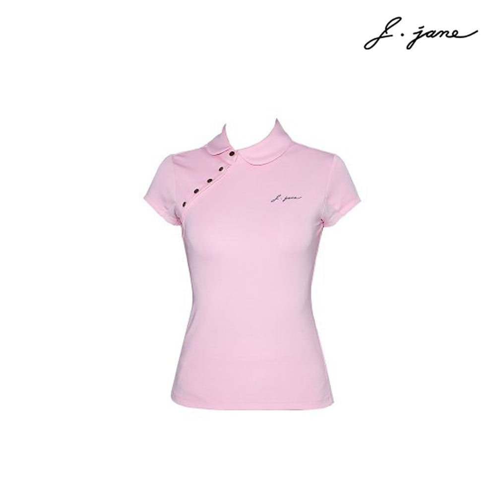 T-SHIRT J. JANE GOLD OBLIQUE LINE PINK