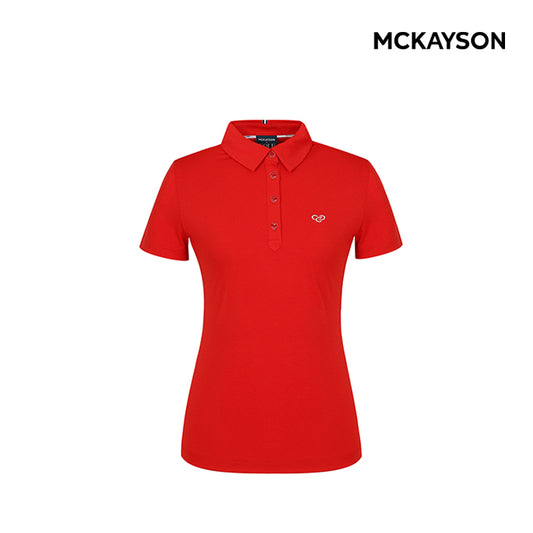 T-SHIRT MCKAYSON POLO T (SHORTS) MAW2TS502 FEMALE RED