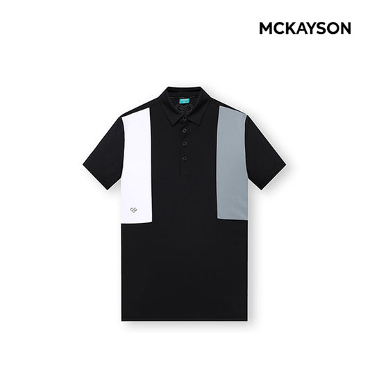 T-SHIRT MCKAYSON POLO T (SHORTS) MBM2TS105 MALE BLACK