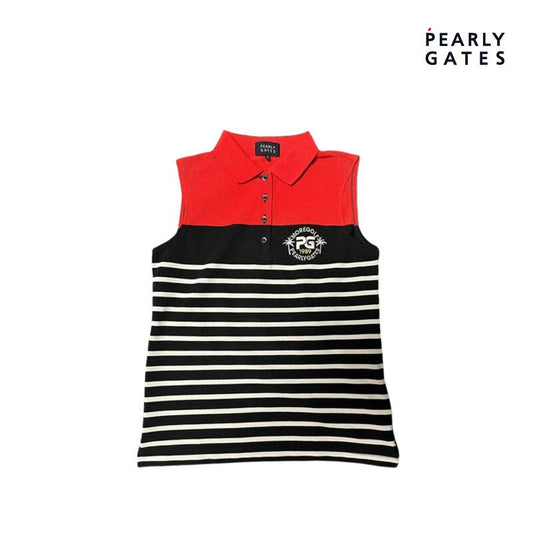 T-SHIRT PEARLY GATES SLEEVELESS LADIES 055-1260600 NAVY