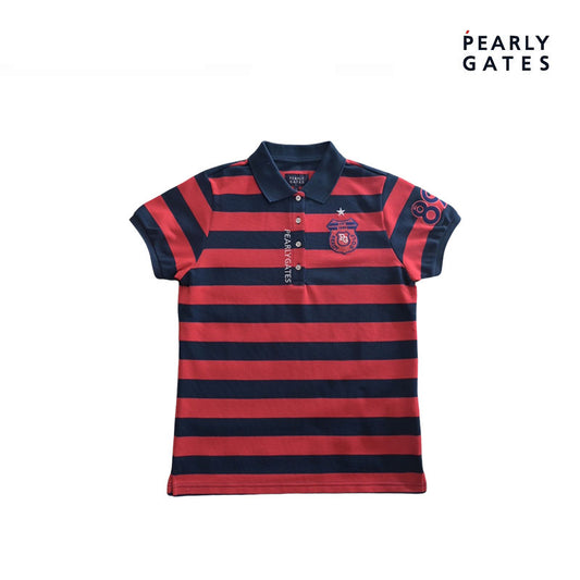 T-SHIRT PEARLY GATES W STRIPE 055-1260708 NAVY