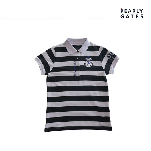 T-SHIRT PEARLY GATES W STRIPE 055-1260708 WHITE