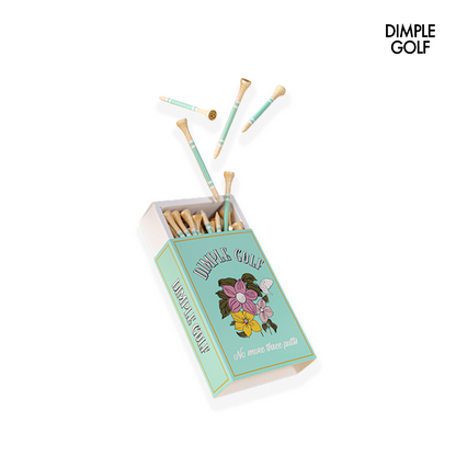 TEE DIMPLE FLOWER WOOD 40PCS MINT