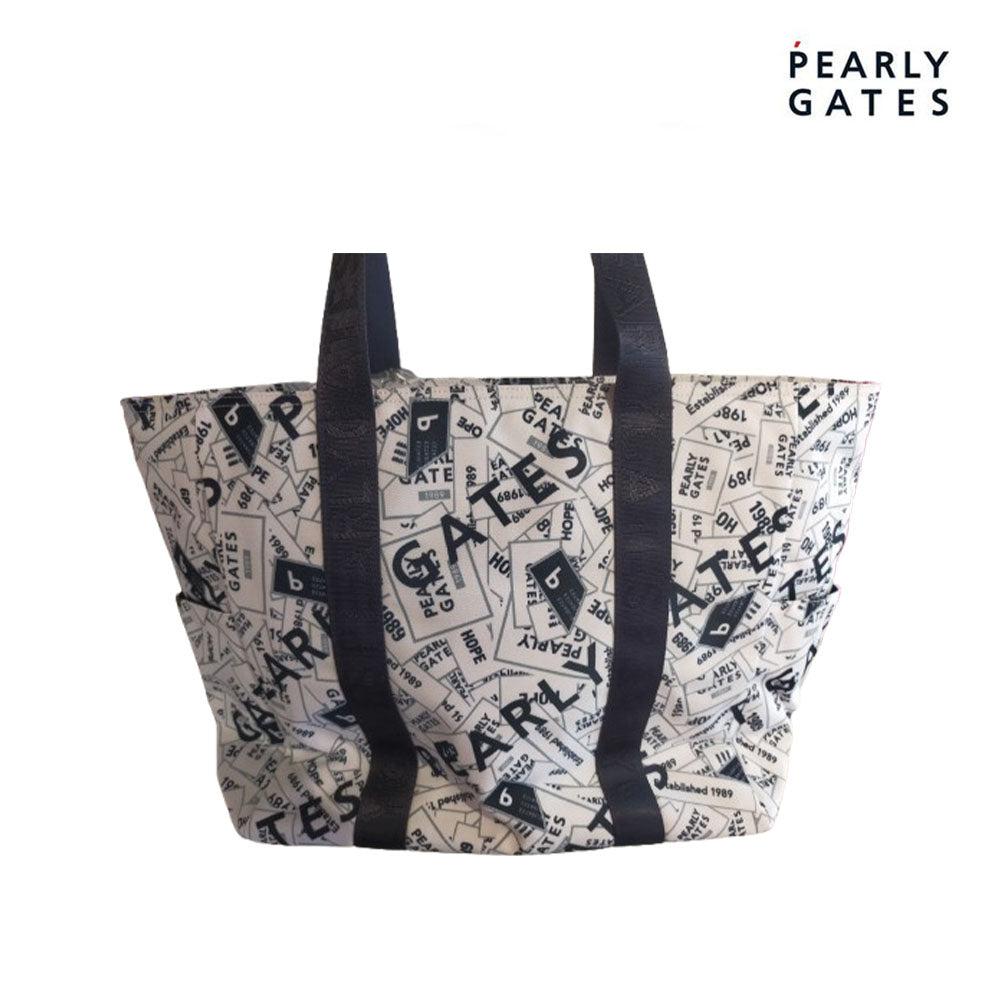 TOTE BAG PATTERN PEARLY GATES 053-4199365 WHITE FR