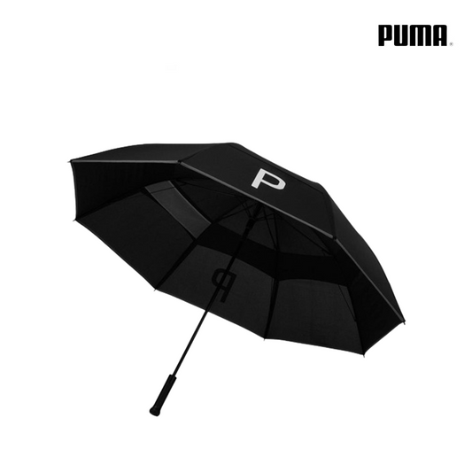 UMBRELLA PUMA GOLF DOUBLE CANOPY 05433901 BLACK-BRIGHT WHITE
