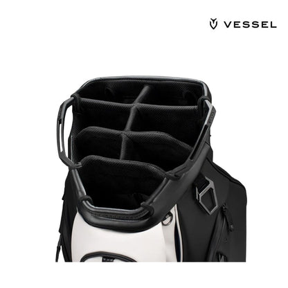 VESSEL CADDIE BAG LUX PRO 7 WAY 9030223-BKWT BK/WH