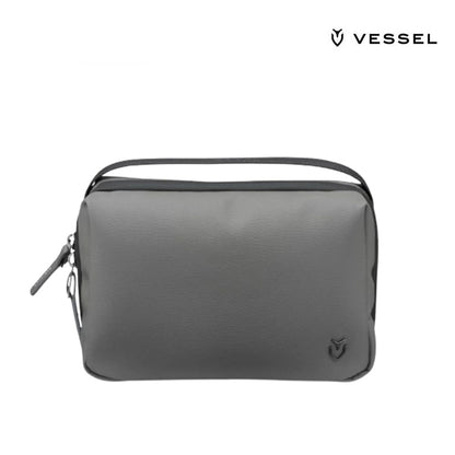 VESSEL TOILETRY BAG 3105120-14 SIGNATURE PEBBLED GREY