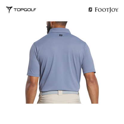 FOOTJOY POLO 32567 FS SOLID PIQUE BAND SLV FLINT