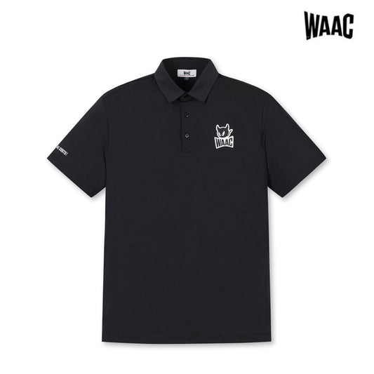WAAC POLO SHIRT GG MEN WMTCM24501-BKX