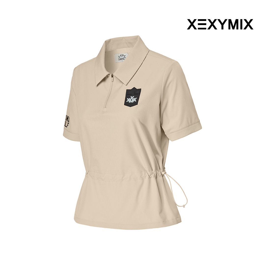 String Collars XEXYMIX WOVEN STRING COLLAR SHORT SLEEVE XGFST04H3 LIGHT BEIGE – TOPGOLF