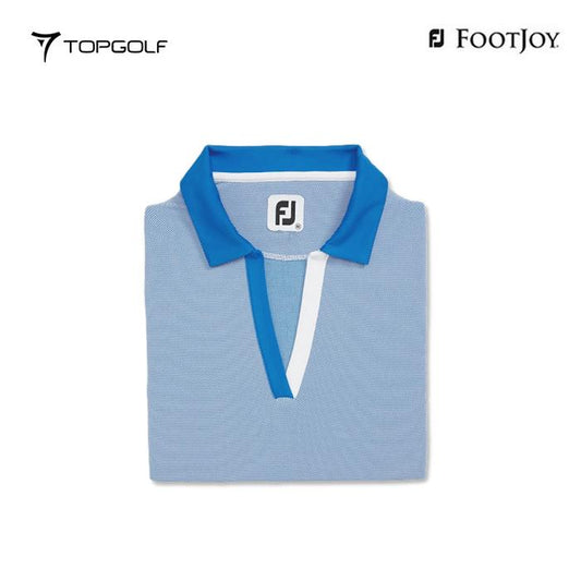 Baju golf wanita FOOTJOY POLO W 31573 EF OPEN PLACKET BL