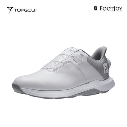 FOOTJOY Sepatu Golf Pria ProLite BOA Spikeless #975K-OR Putih/Abu-abu Teknologi BOA & Anti Air