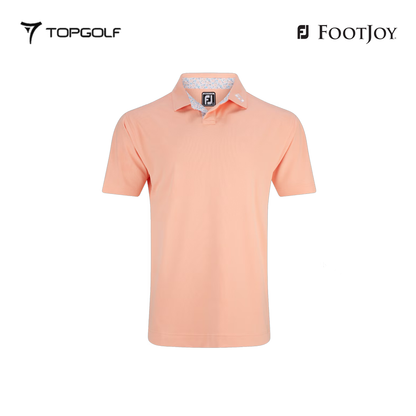FOOTJOY POLO M 31384 EF STRH PIQ FLORAL TRIM SUNST