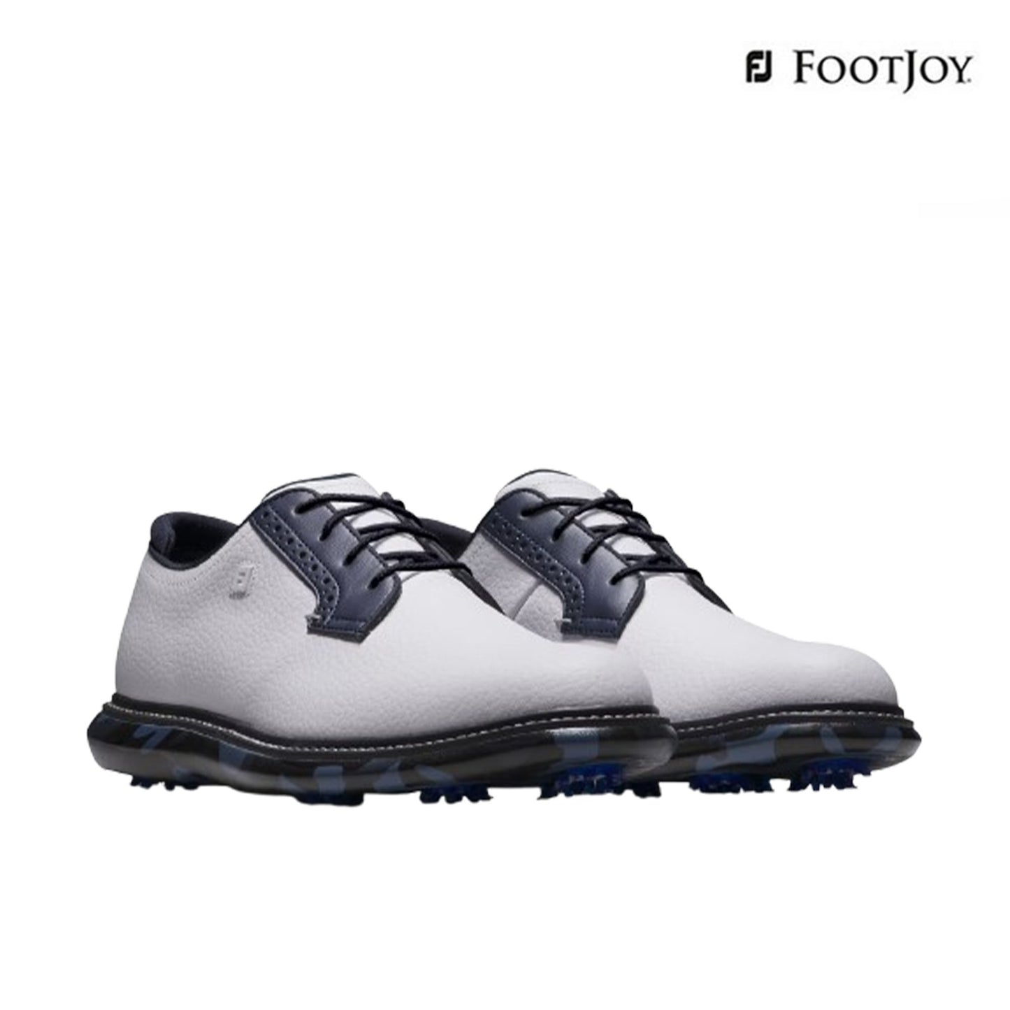 sepatu pria golf Footjoy Shoes M 57956 Fs M Traditions Wht/Nvy/Mul