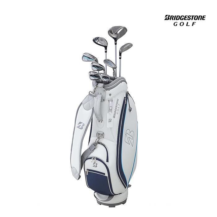 Full Set Golf Bridgestone Bg-100L Blln8Clna 9 Pcs Ladies Navy Blue