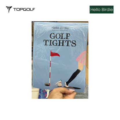 HELLO BIRDIE STRIPES STOCKING UNDER KNEE BLACK