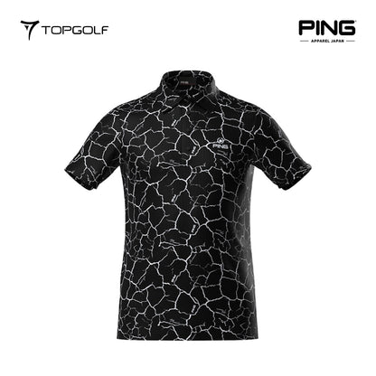 PING JAPAN Polo M 6215160377 – Polo Shirt Premium Pria SARAMAX UV Print Lengan Pendek 25SS