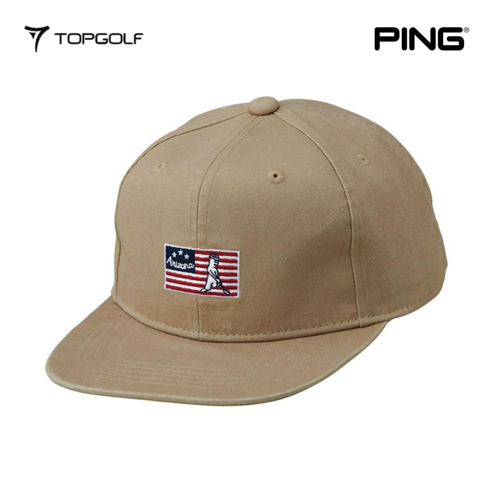 PING CAP FLAT BILL NATIVE HW2501 BEIGE