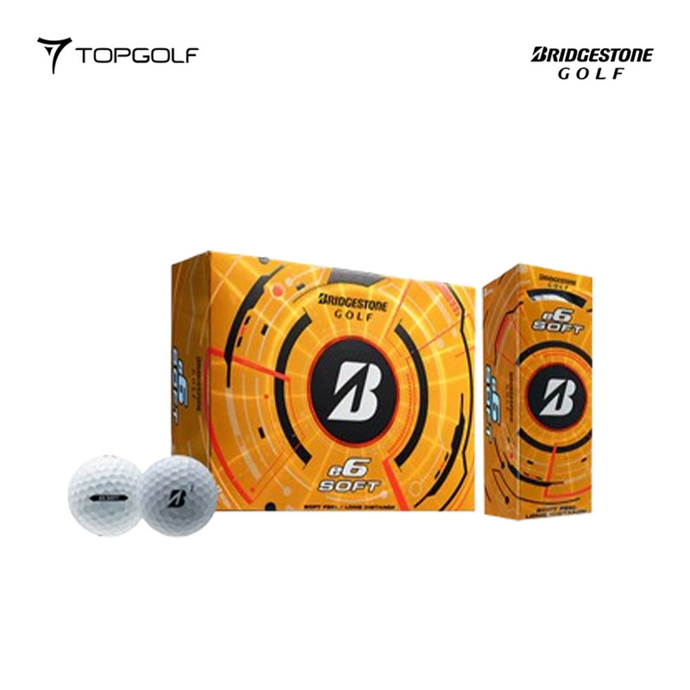 bola golf Bridgestone Ball E6 25 White