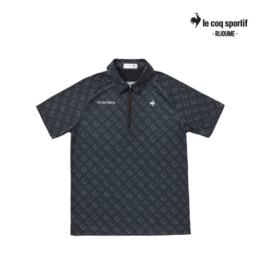 atasan pria golf Le Coq Polo M Lg5Shsr2M Rjm Half Zip Monogram Gy00 25Ss