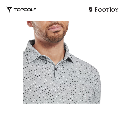 FOOTJOY POLO 32589 FS BOUNCE PRT STRH PIQ GREY