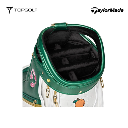 TAYLORMADE 2025 Season Opener Masters Edition Staff Bag White/Green – Premium Golf Tour Bag