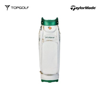 TAYLORMADE 2025 Season Opener Masters Edition Staff Bag White/Green – Premium Golf Tour Bag