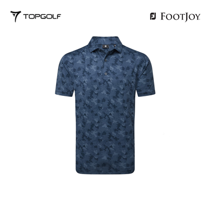 FOOTJOY POLO 32689 MEN FS LEAF CAMO LSL DENIM