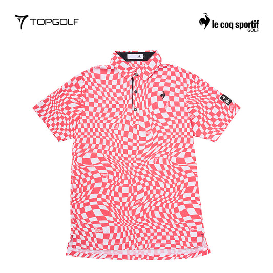 Le Coq Polo M Lg5Shs01M Vichy Check Short Sleeve Pk00 25Ss