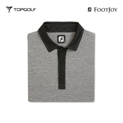 FOOTJOY POLO M 31392 EW HEATHER LISLE CHARCOAL