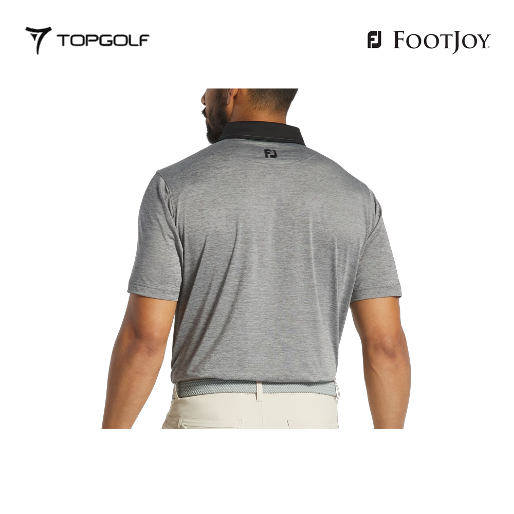 FOOTJOY POLO M 31392 EW HEATHER LISLE CHARCOAL