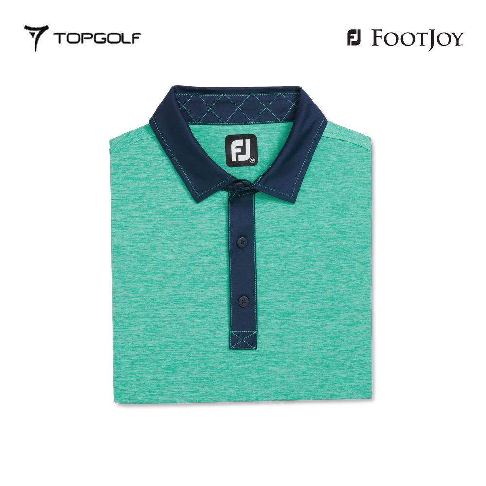 FOOTJOY POLO M 31389 EF HEATHER LISLE EMERALD