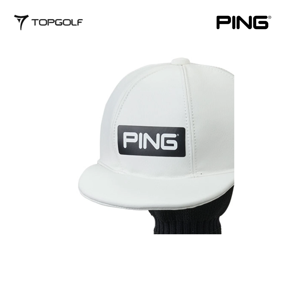 PING CAP HEAD COVER HC-U2504 CANDY BAR WHITE