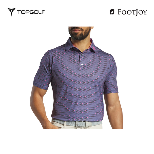 FOOTJOY POLO M 31377 EW FLYING WASP PRT LSL BLACK