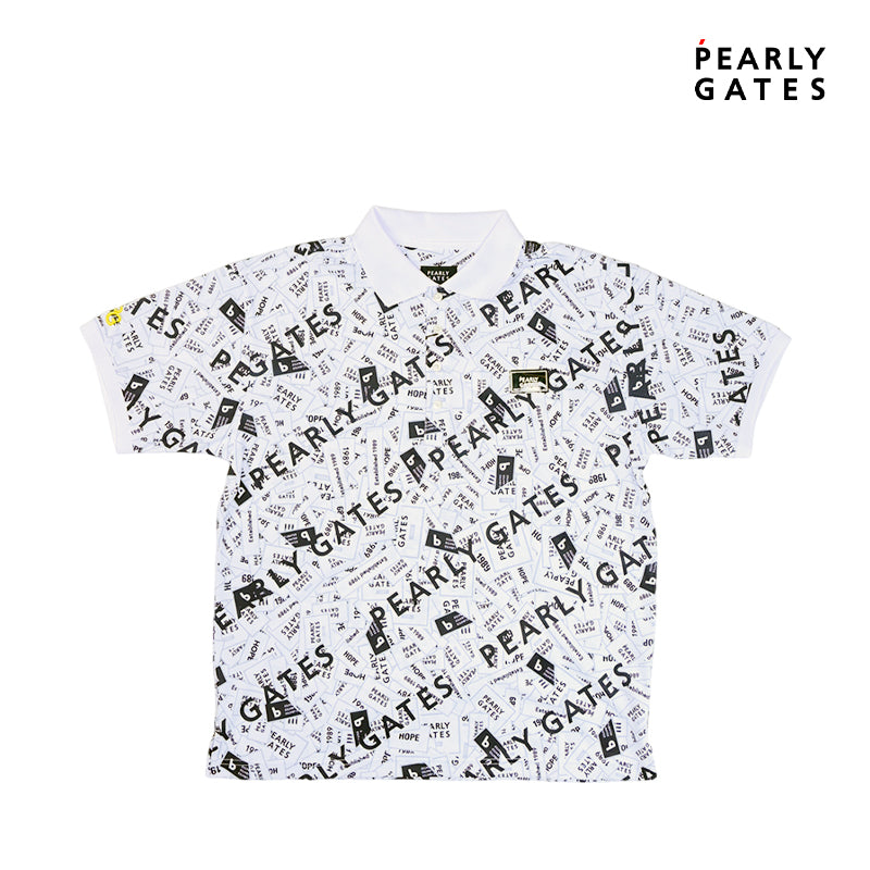 PEARLY GATES POLO SHIRT M KNT 53-4199325 WH