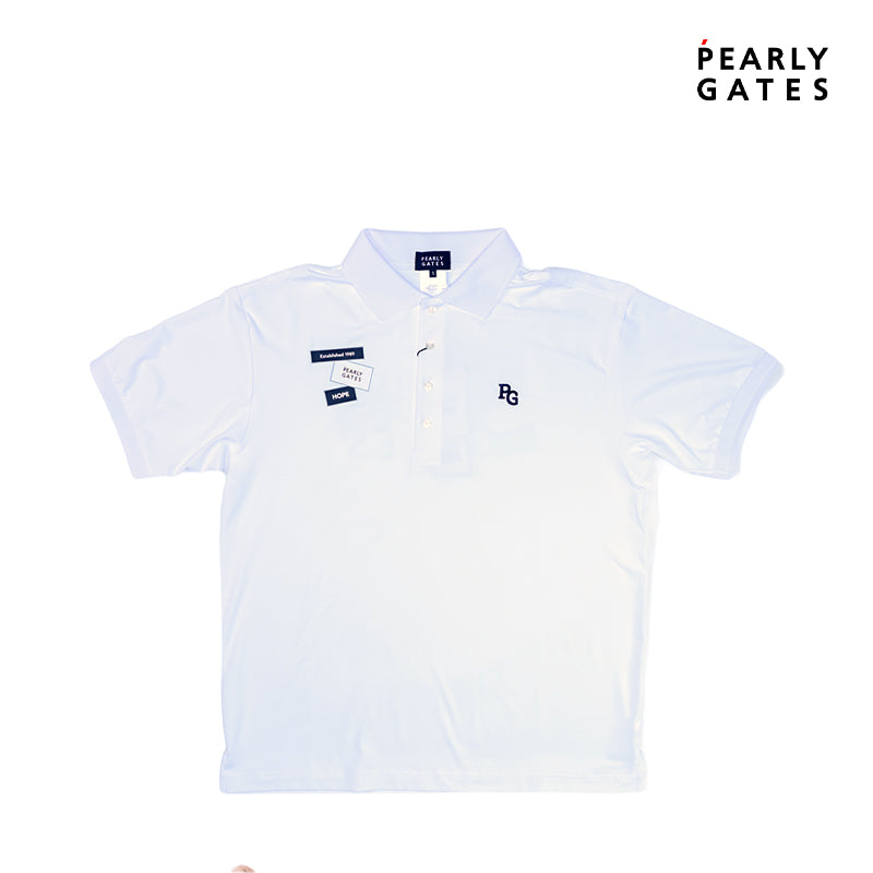 PEARLY GATES POLO SHIRT M KNT 53-4199323 WH