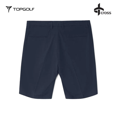 CROSS Celana Pendek Pria BYRON LUX CHINOS Navy – Celana Golf Premium Stretch & Water-Repellent