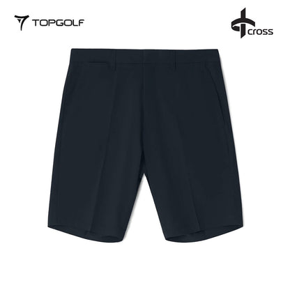 CROSS Celana Pendek Pria BYRON TECH CHINOS Hitam – Celana Golf Teknis Anti Air & Fleksibel