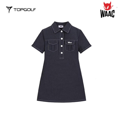 WAAC Dress Women Denim 25SS WWTBS25110-NYX – Gaun Golf Wanita Sporty Stylish