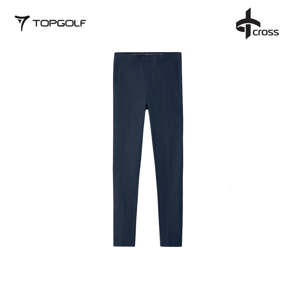 CROSS Celana Panjang Pria BYRON LUX CHINOS Navy – Celana Golf Premium Stretch & Water-Repellent