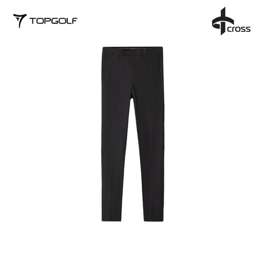 CROSS Celana Panjang Pria BYRON TECH CHINOS Hitam – Celana Golf Teknis Anti Air & Fleksibel
