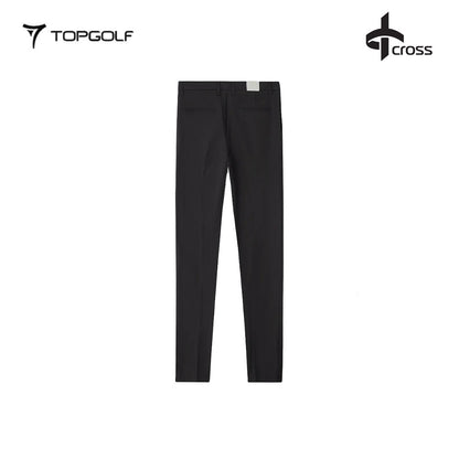 CROSS Celana Panjang Pria BYRON LUX CHINOS Hitam – Celana Golf Premium Stretch & Water-Repellent